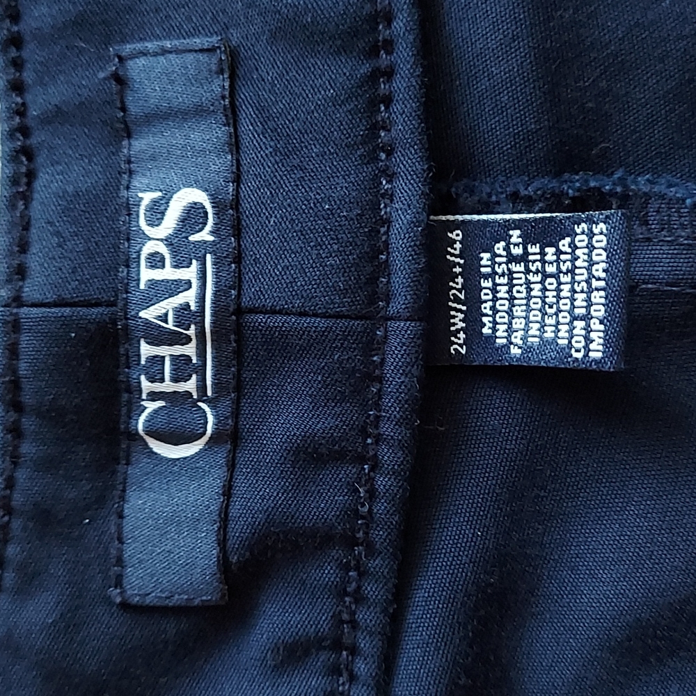 Chaps pants. Size 24W. Blue